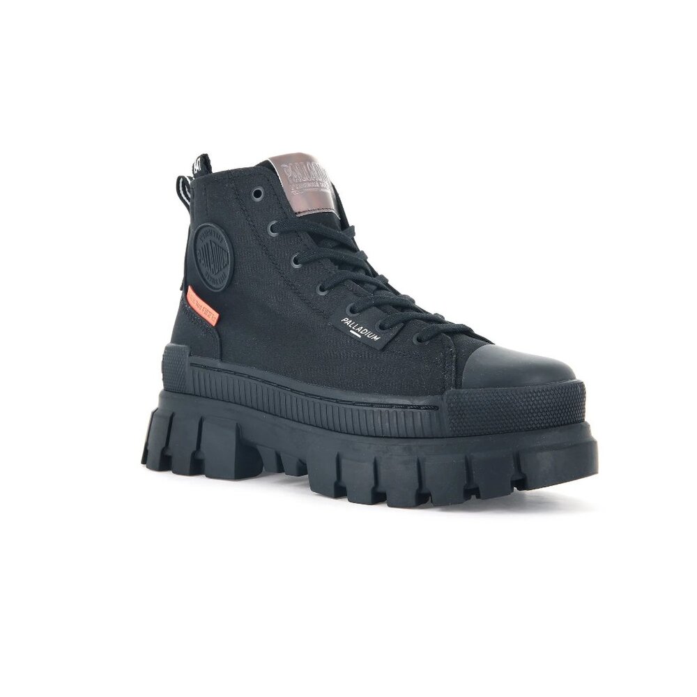 Palladium Women's Revolt Hi TX Boots Size 10 Medium 97242-010-M Black/Black Rugg - Picture 10 of 13